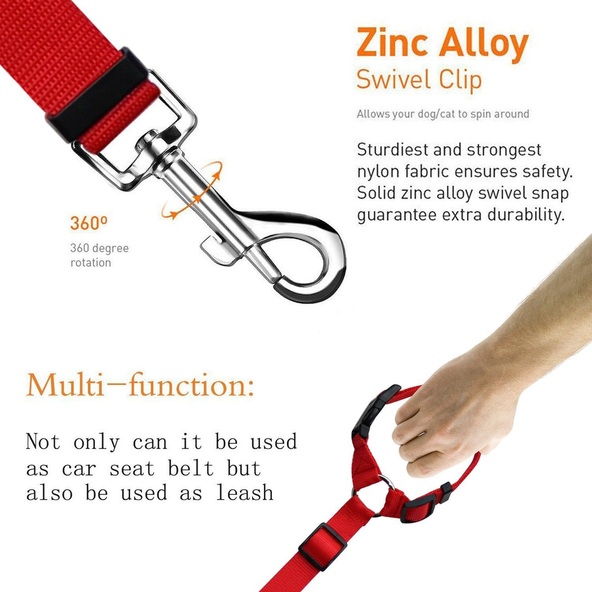 Pet safety leash Pets Fashion