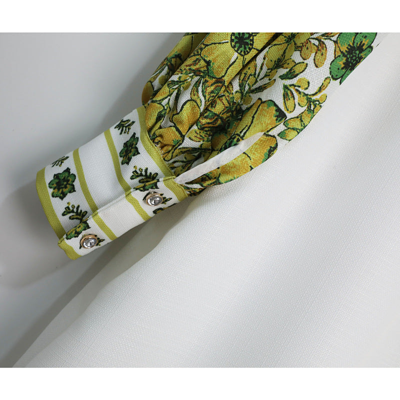 Retro Temperament Printed Dress Women NorixaFashion.com