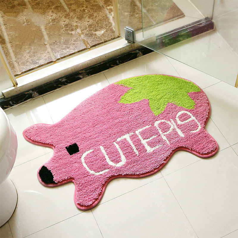 Home Bathroom Absorbent Non-slip Floor Mat