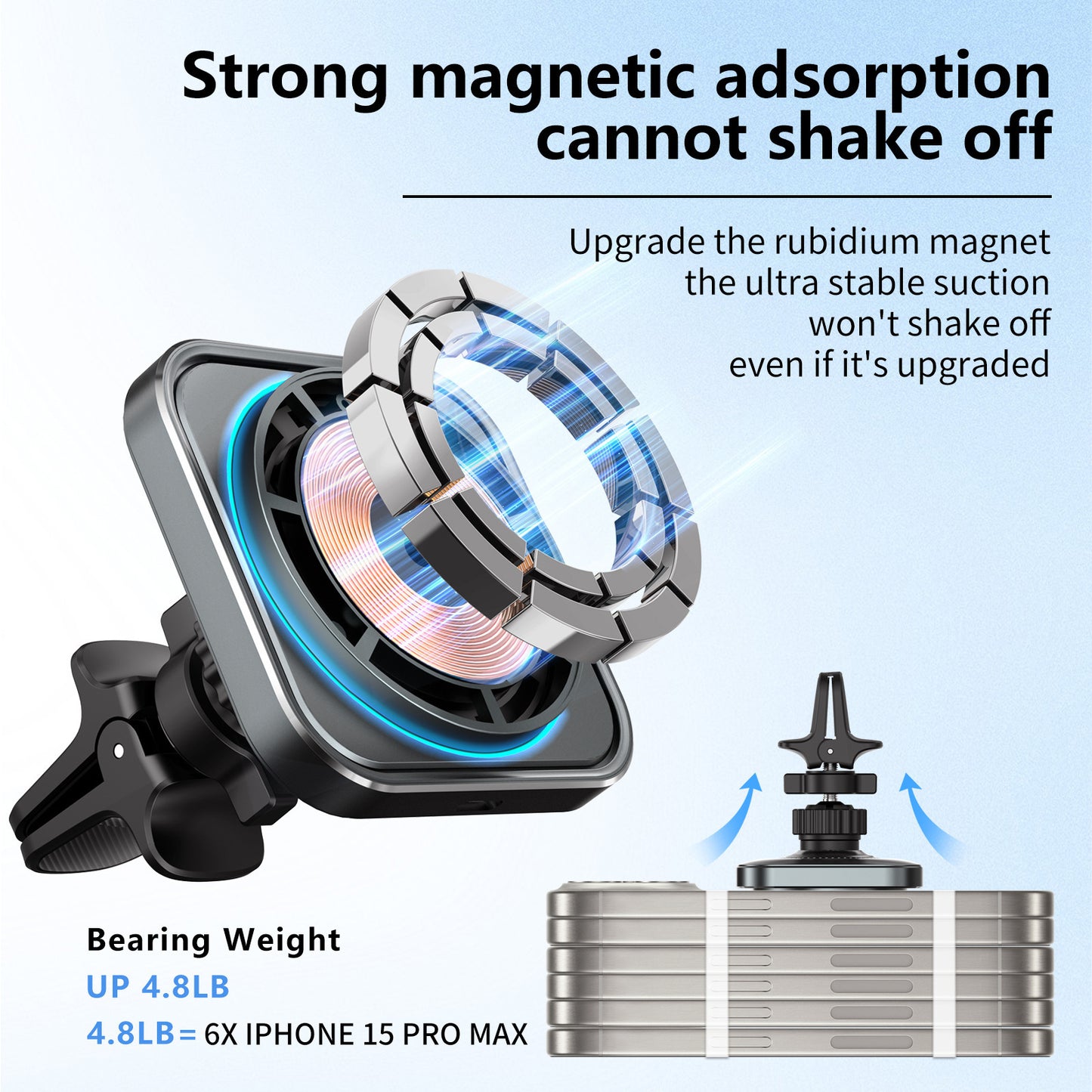 Magnetic Car Wireless Charger Holder Private Model