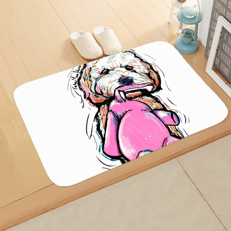 Digital Printing Floor Mat Bathroom Kitchen Toilet Absorbent non-slip Mat