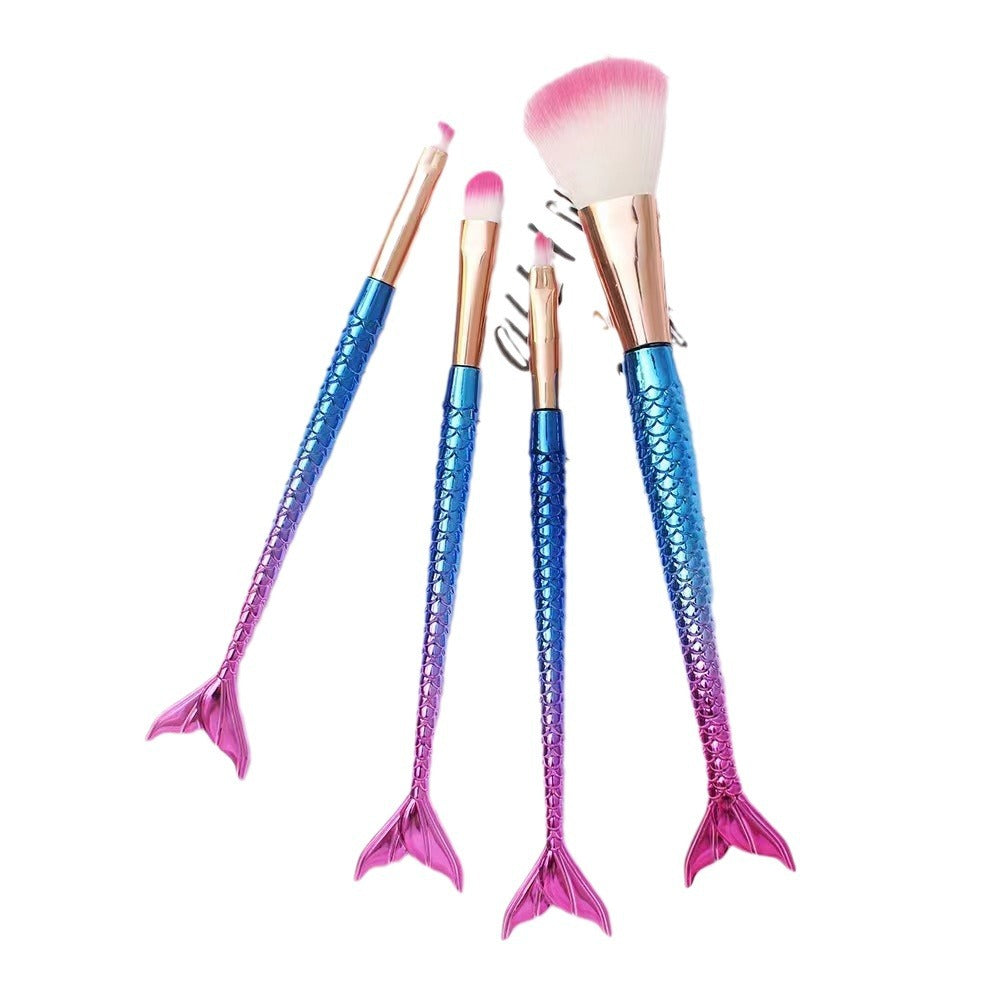 Mermaid Gradient Makeup Brush Set LadyShow.Store