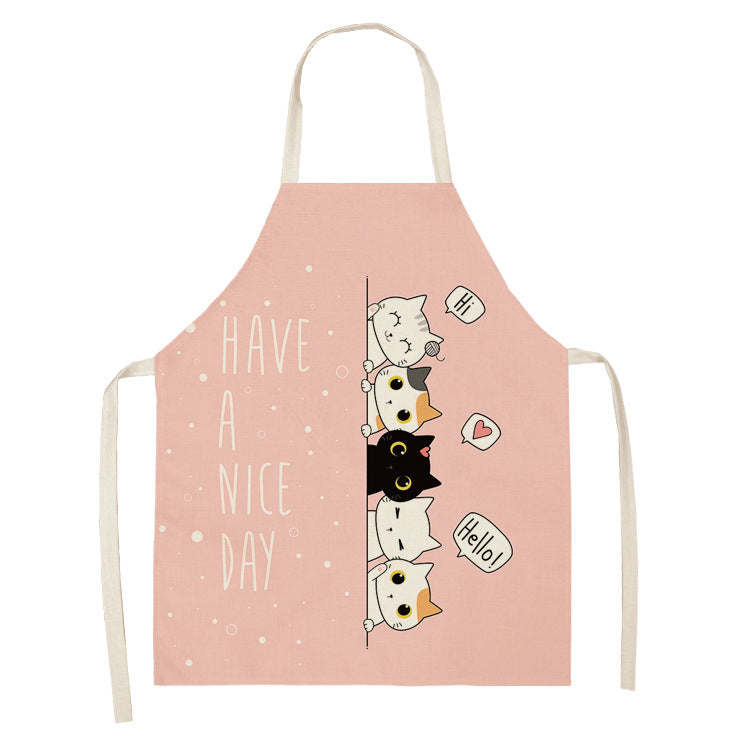 Explosive Animal Animation Multifunctional Kitchen Apron Cotton And Linen Apron PearlNestDecor.com