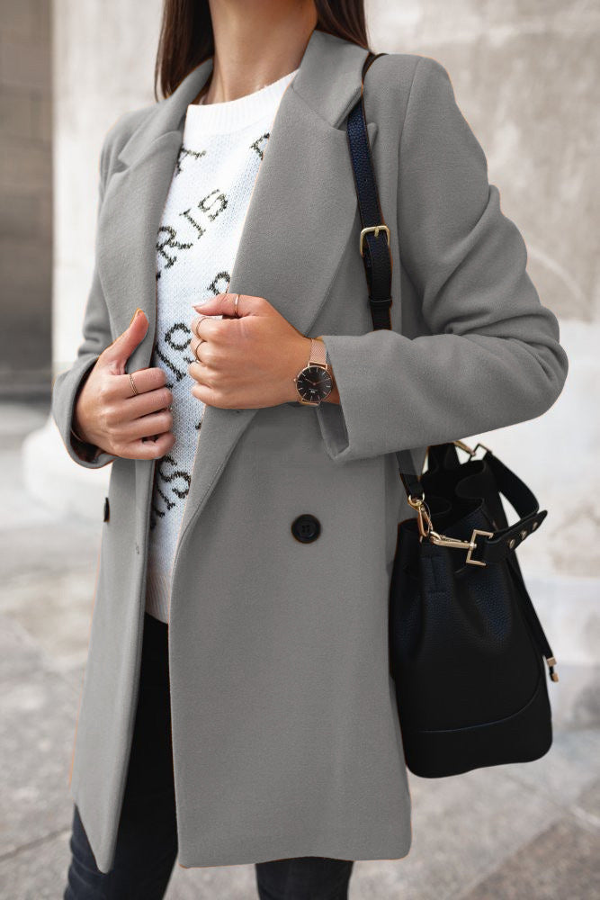 Classic Woolen Coat for Women NorixaFashion.com