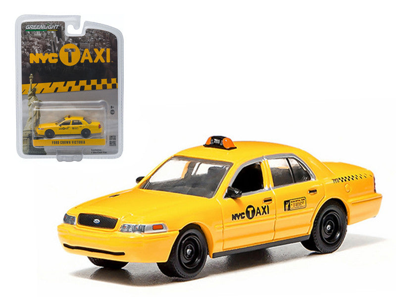 Ford Crown Victoria Yellow "NYC Taxi" (New York City) 1/64 Diecast Model Car by Greenlight LuxuryLifeWay Online Store