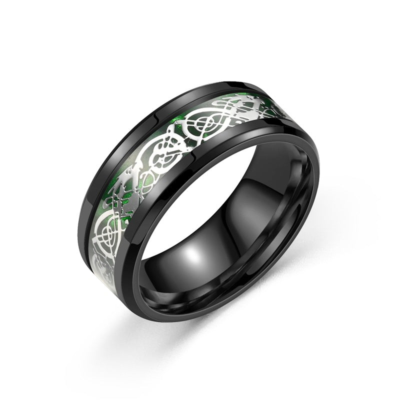 Stainless steel dragon pattern ring LadyShow.Store