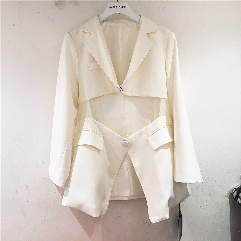 Irregular suit with waist Best YouTube Store