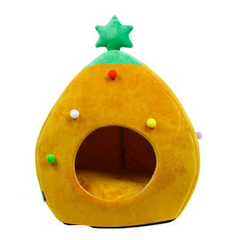 Christmas Tree Pet Bed Winter Warm Pet Nest Cat House Dog pet supplies Pets Fashion