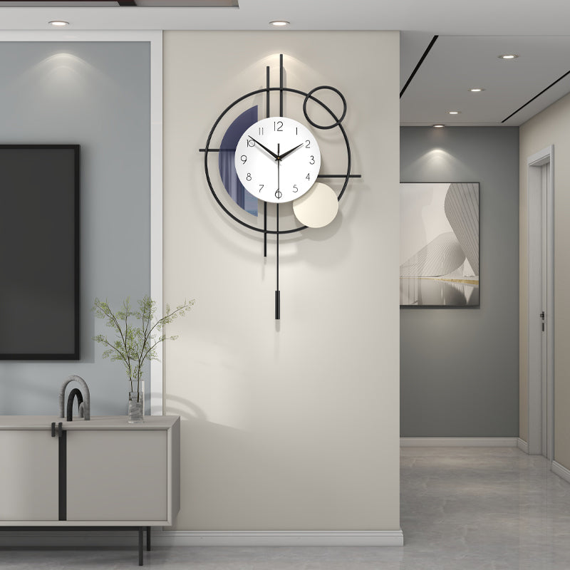 Modern Metal Wall Clock Creative Decorative Home Decor PearlNestDecor.com