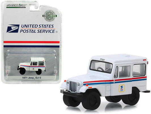 1971 Jeep DJ-5 White "United States Postal Service" (USPS) "Hobby Exclusive" 1/64 Diecast Model Car by Greenlight LuxuryLifeWay Online Store