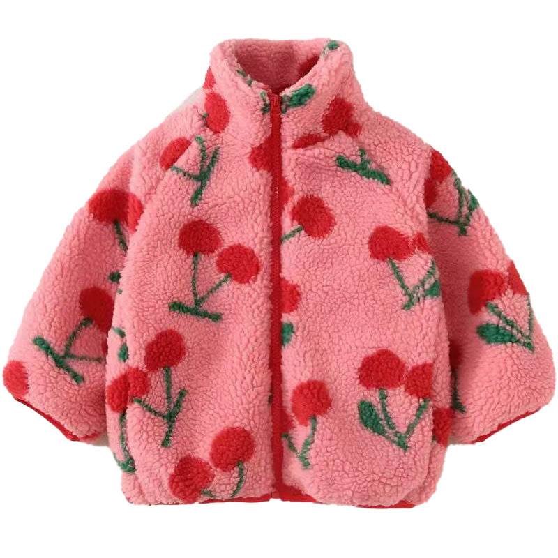 Girl Thickened Fleece Jacket For Kids LadyShow.Store