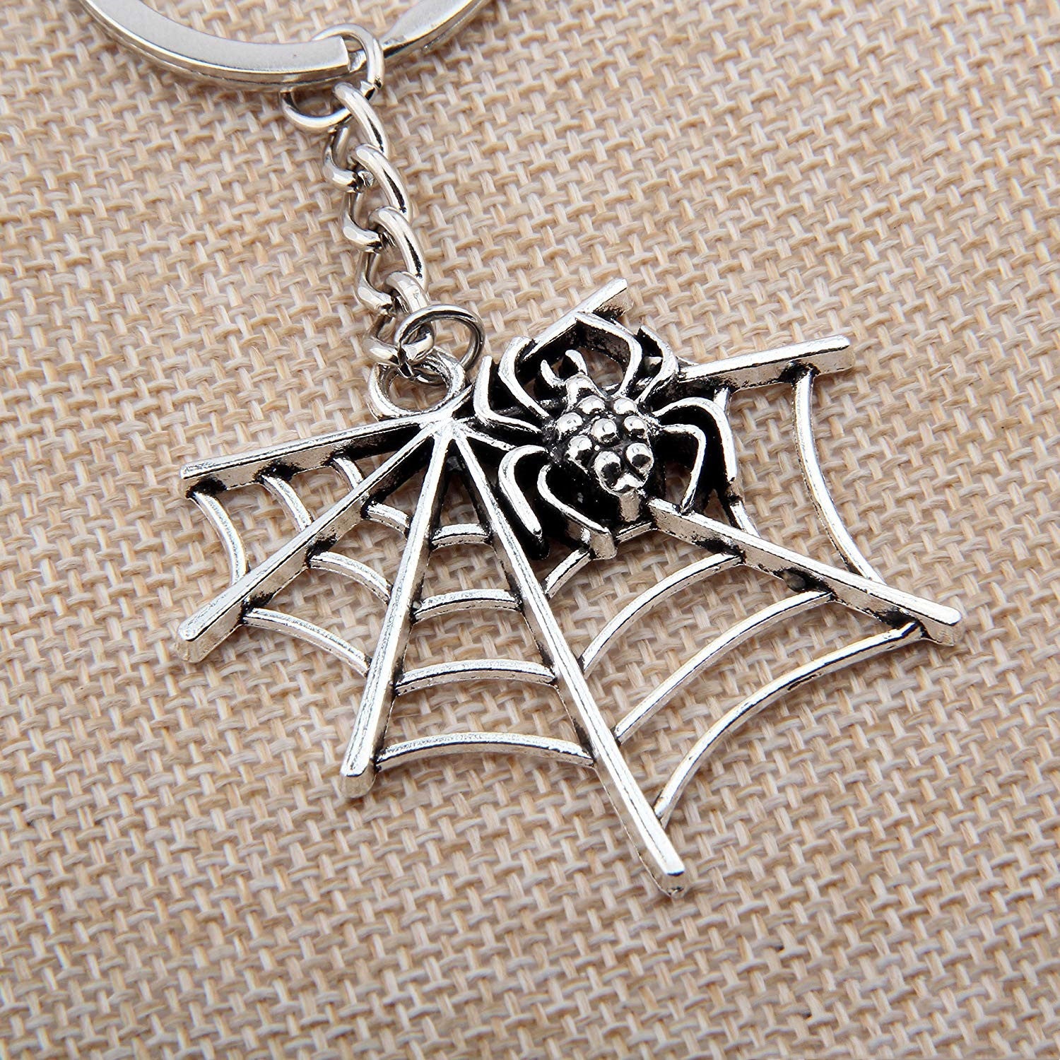 Europe And The United States Halloween Spider Web Shape Pendant Key Chain LadyShow.Store