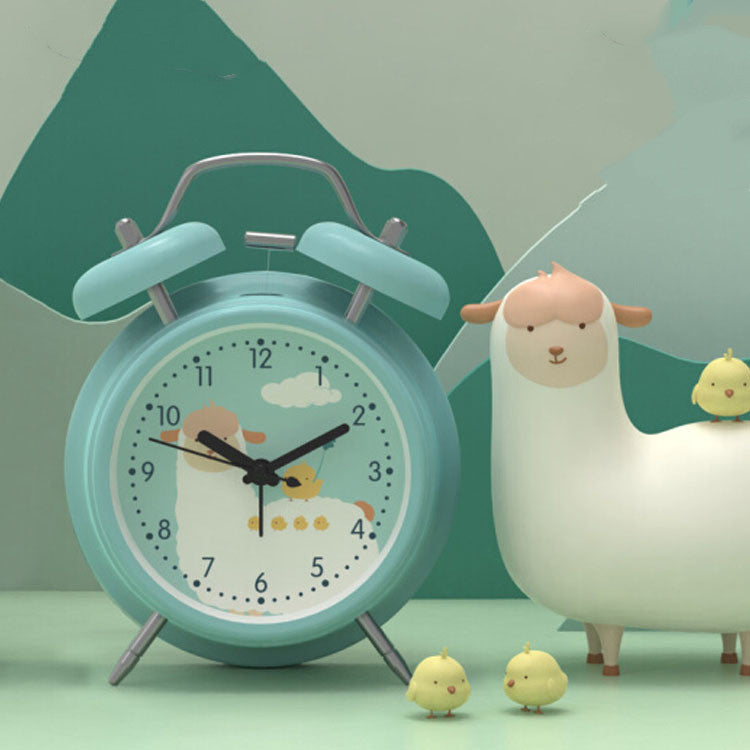 Bag Hair Help Mute Cartoon Small Alarm Clock Luminous Clock Dinosaur Cute Rabbit Bedroom Cute Alarm Clock Best YouTube Store