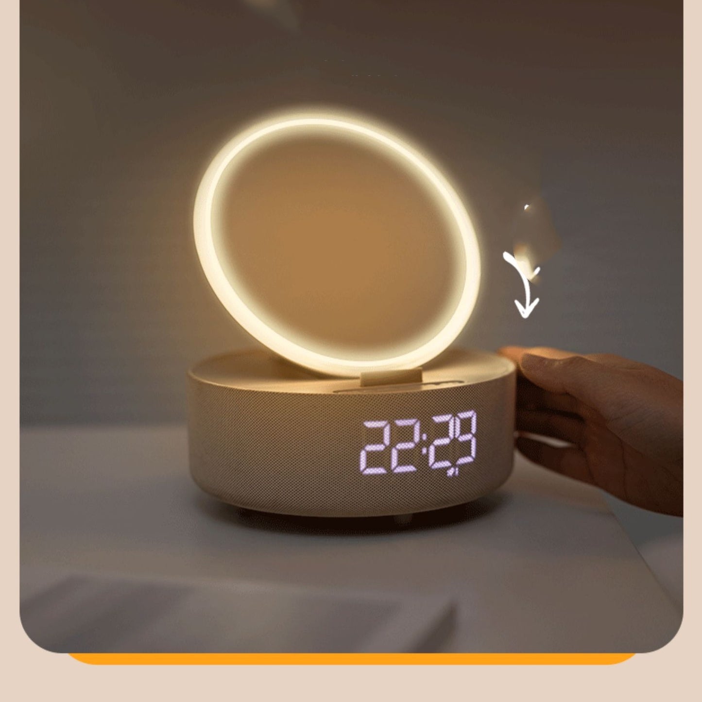 Vertical Fast Charging Of Bedside Alarm Clock Wireless Charger