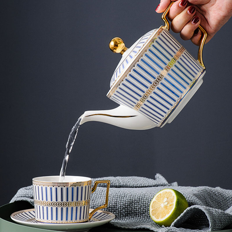 Luxury Household Heat Resistant Fashionable Ceramic Kettle PearlNestDecor.com