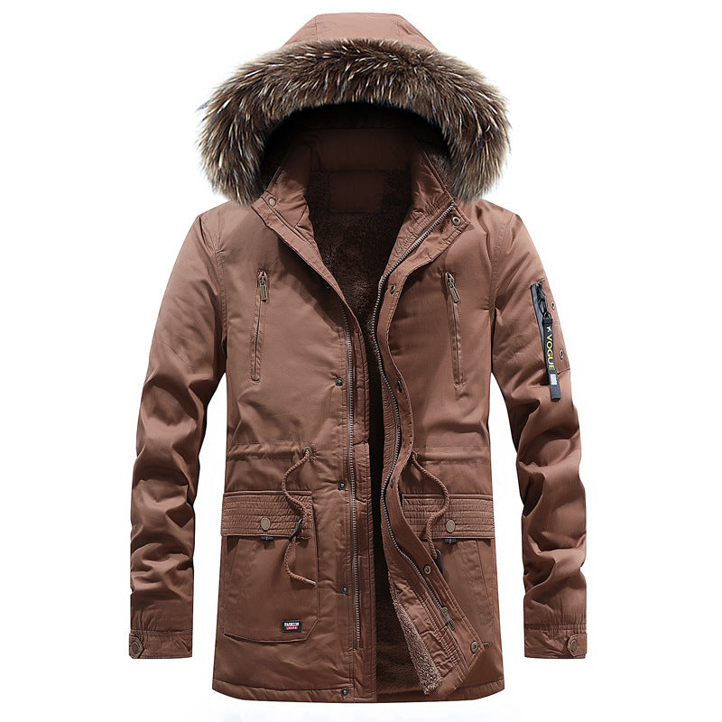 Cotton Men's Mid-length Korean Jacket Winter Plus Down Jacket Best YouTube Store