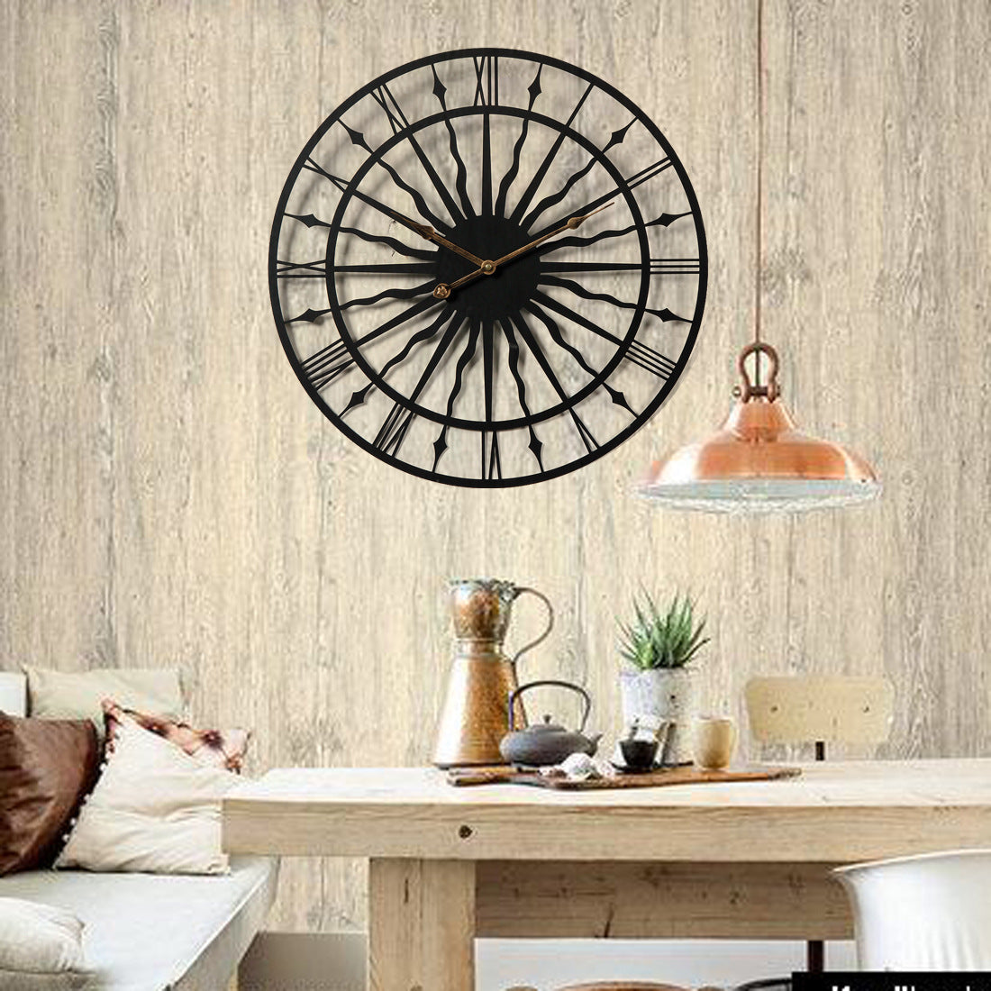 Creative Wall Clock Living Room Decoration FashionMute PearlNestDecor.com