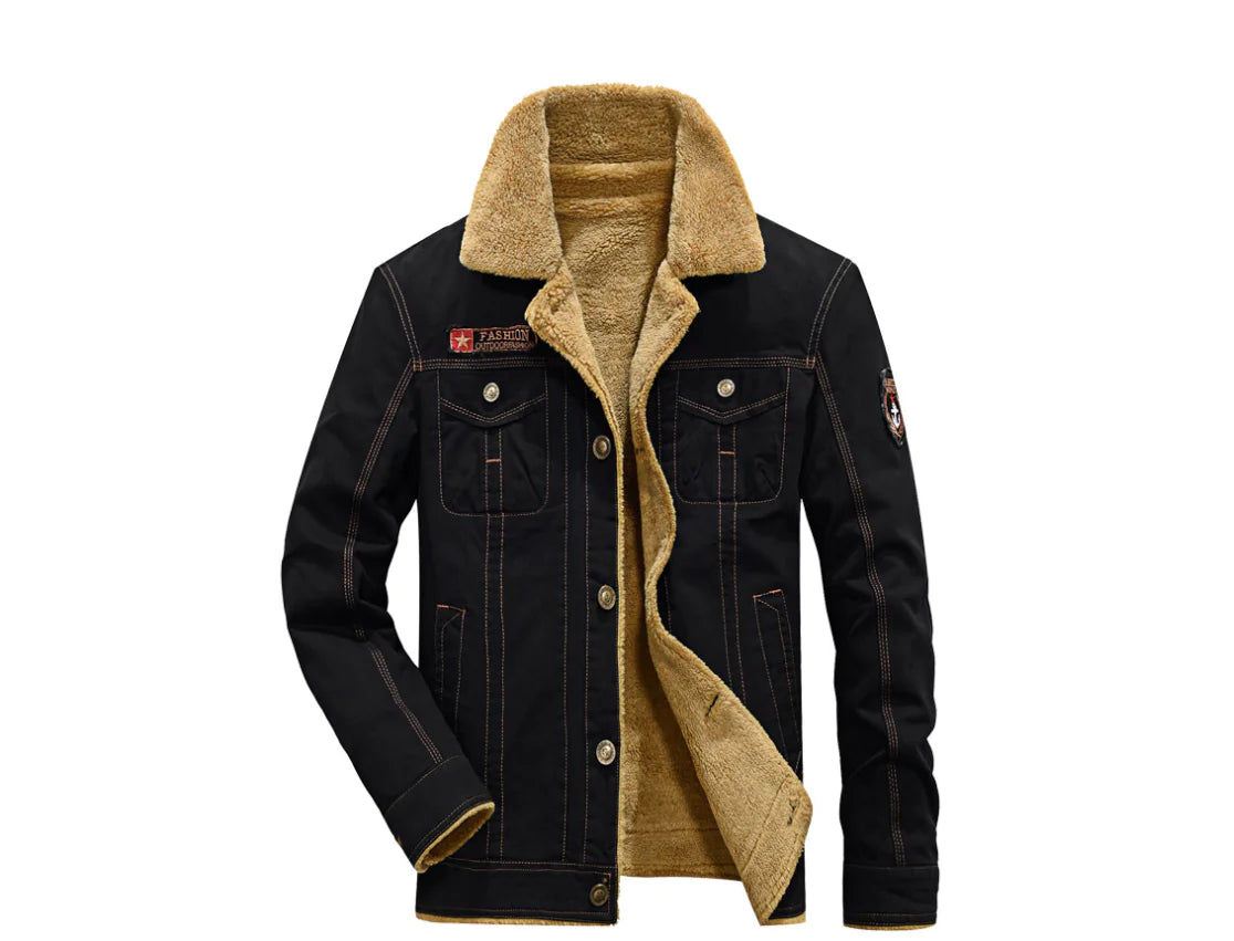 Thick Military Collar Winter Jacket Coat