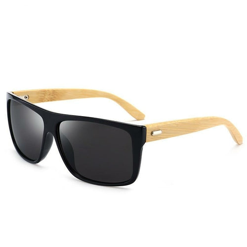 Bamboo legs glass new style retro outdoor fashion sunglasses