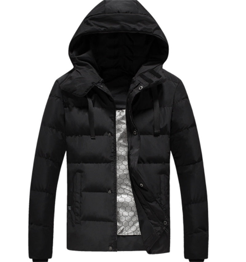 Men's Winter Fleece Padded Jacket Thick Heating Clothing Best YouTube Store