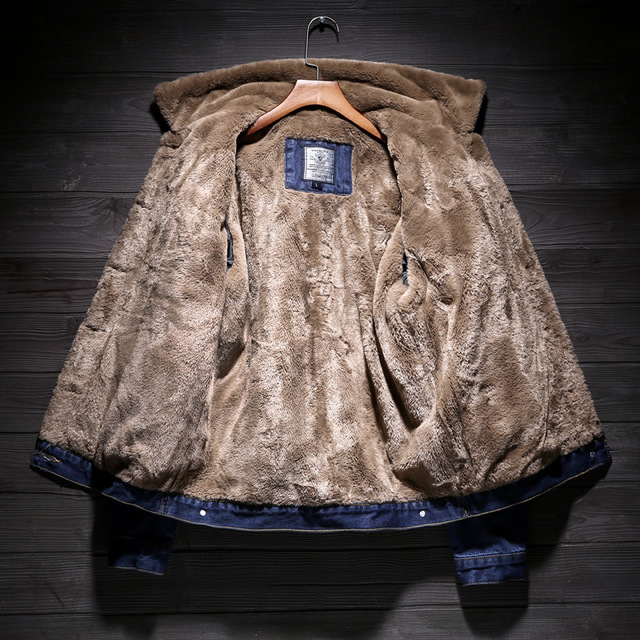 Thick Insulated Denim Jacket Pi-Mart
