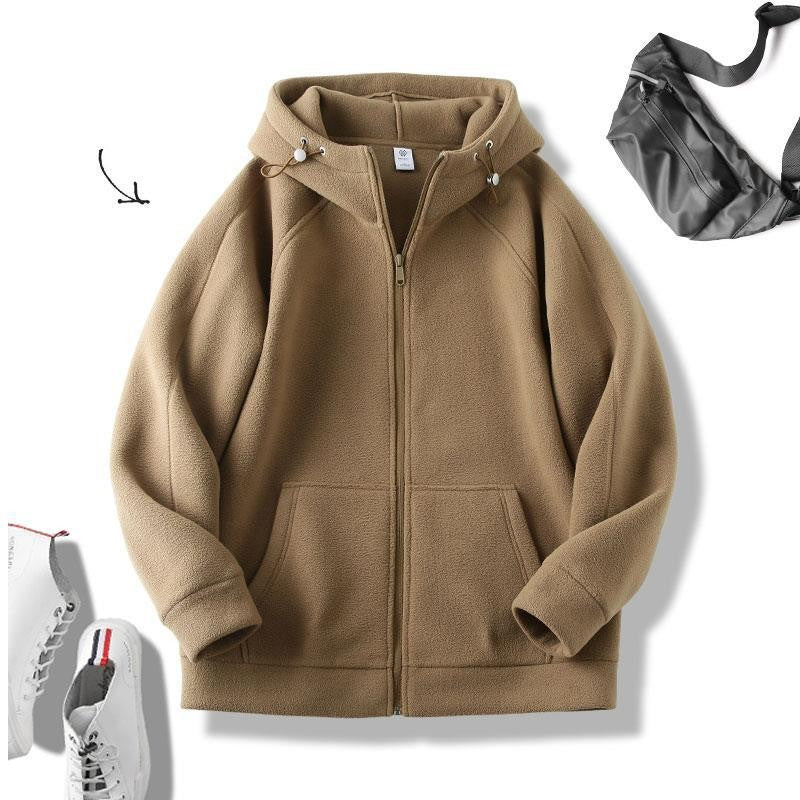 Single-layer Fleece-lined Thickened Men's Clothing Jacket Best YouTube Store