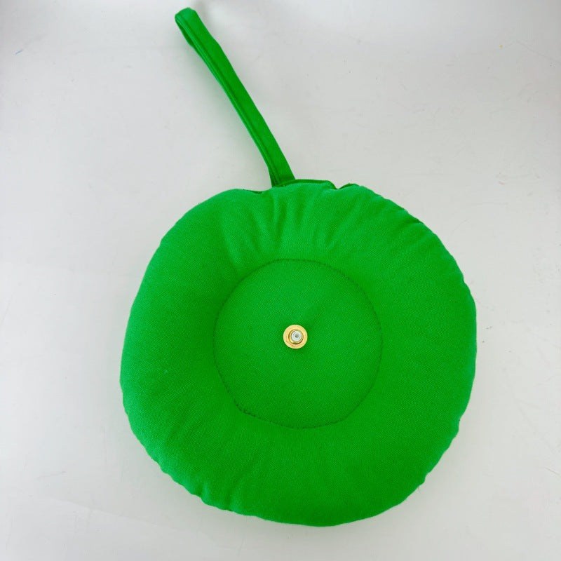 Fabric Clock Handmade Creative Cloth Heat Transfer Sticker Silent Creative Wall Clock PearlNestDecor.com