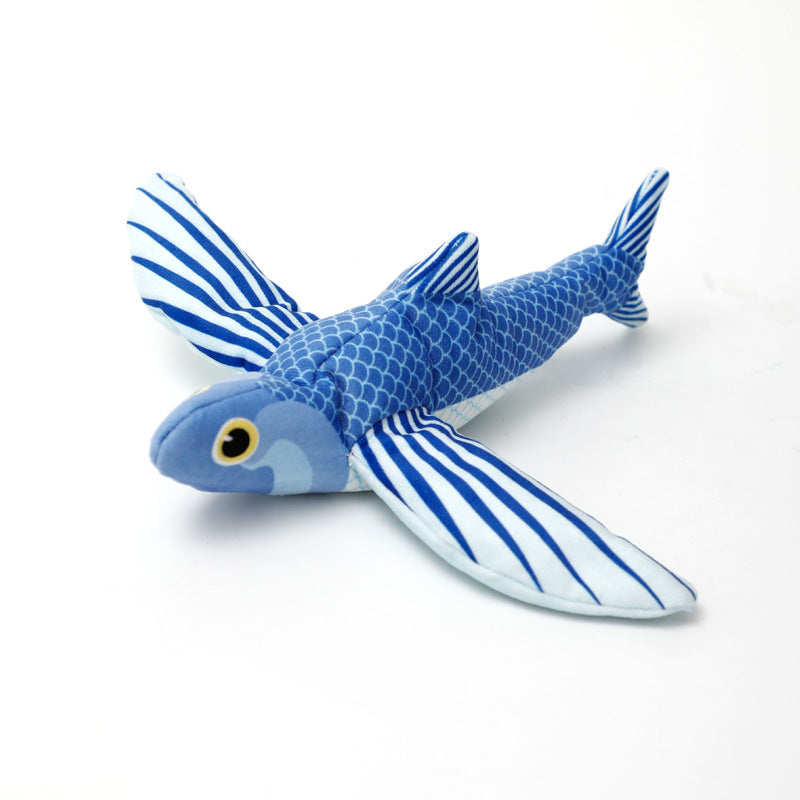 Pet Plush Toy Making Sound Electric Fish Jumping Winged Bird Pets Fashion