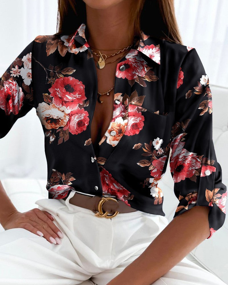 Fashion Long Sleeve Printed Shirt
