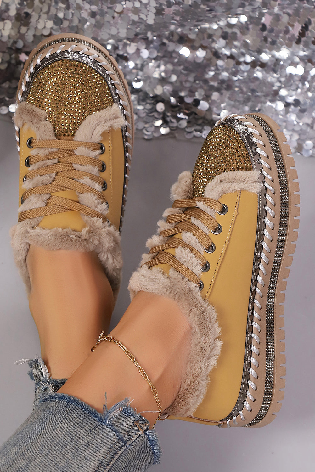 Harper Lace Up Flat Shoes LuxuryLifeWay Online Store