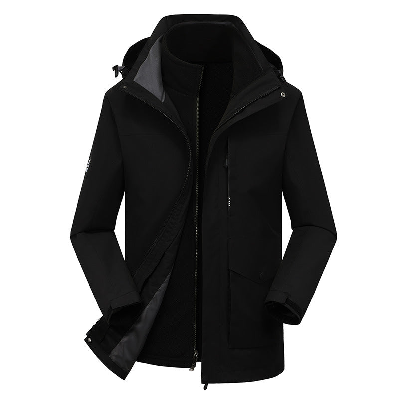 Two-piece Outdoor Mountaineering Clothing Plus Velvet Thickening Best YouTube Store