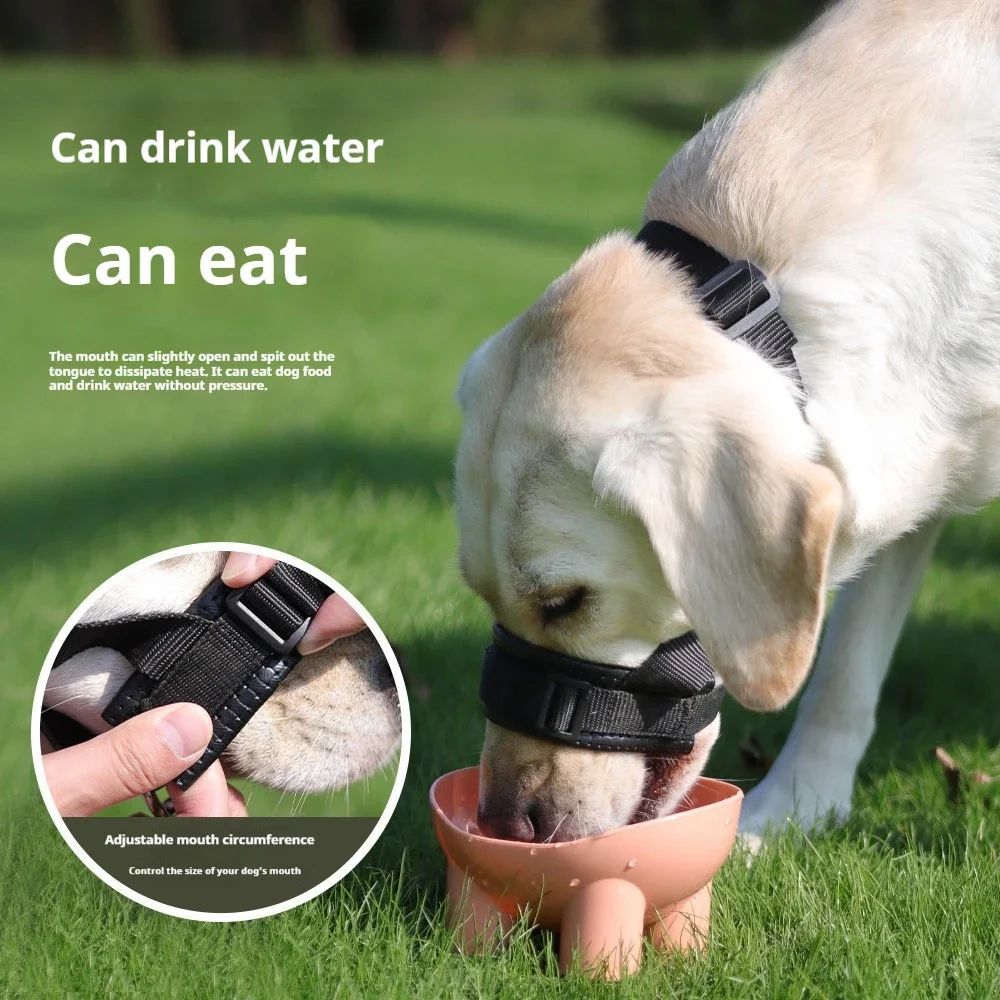 Dog Muzzle Adjustable Anti-bite Anti-barking Dog Muzzle Thickened Soft Foam Anti-feeding Dog Muzzle Pets Fashion