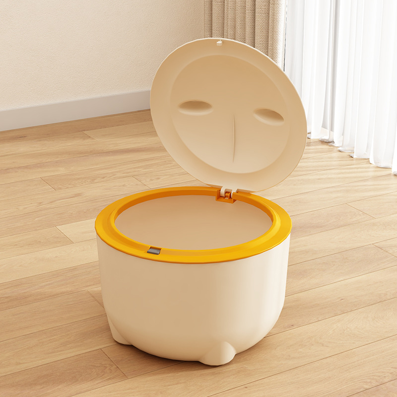 Pet trash bin-yellow-PP-1 pc Pets Fashion