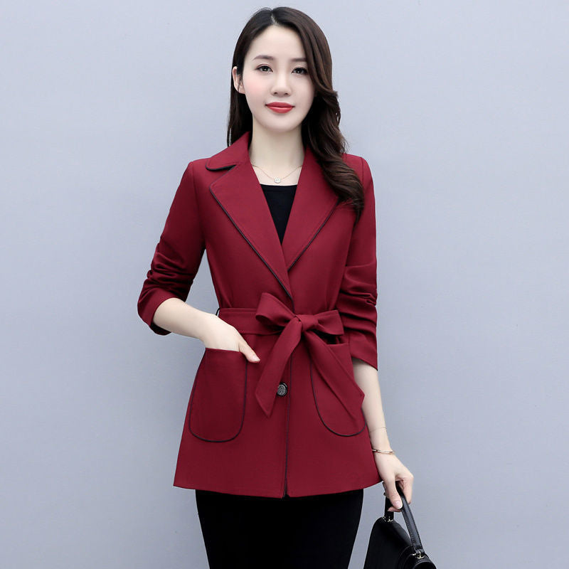 Slim High-End Versatile Spring Jacket for Girls Pi-Mart