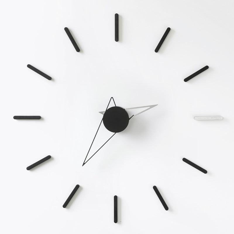 Wozoom House Quasi Background Wall Decoration Clock Wall Clock Living Room Nordic Light Luxury Clock Wall Hanging Creative Modern Style PearlNestDecor.com