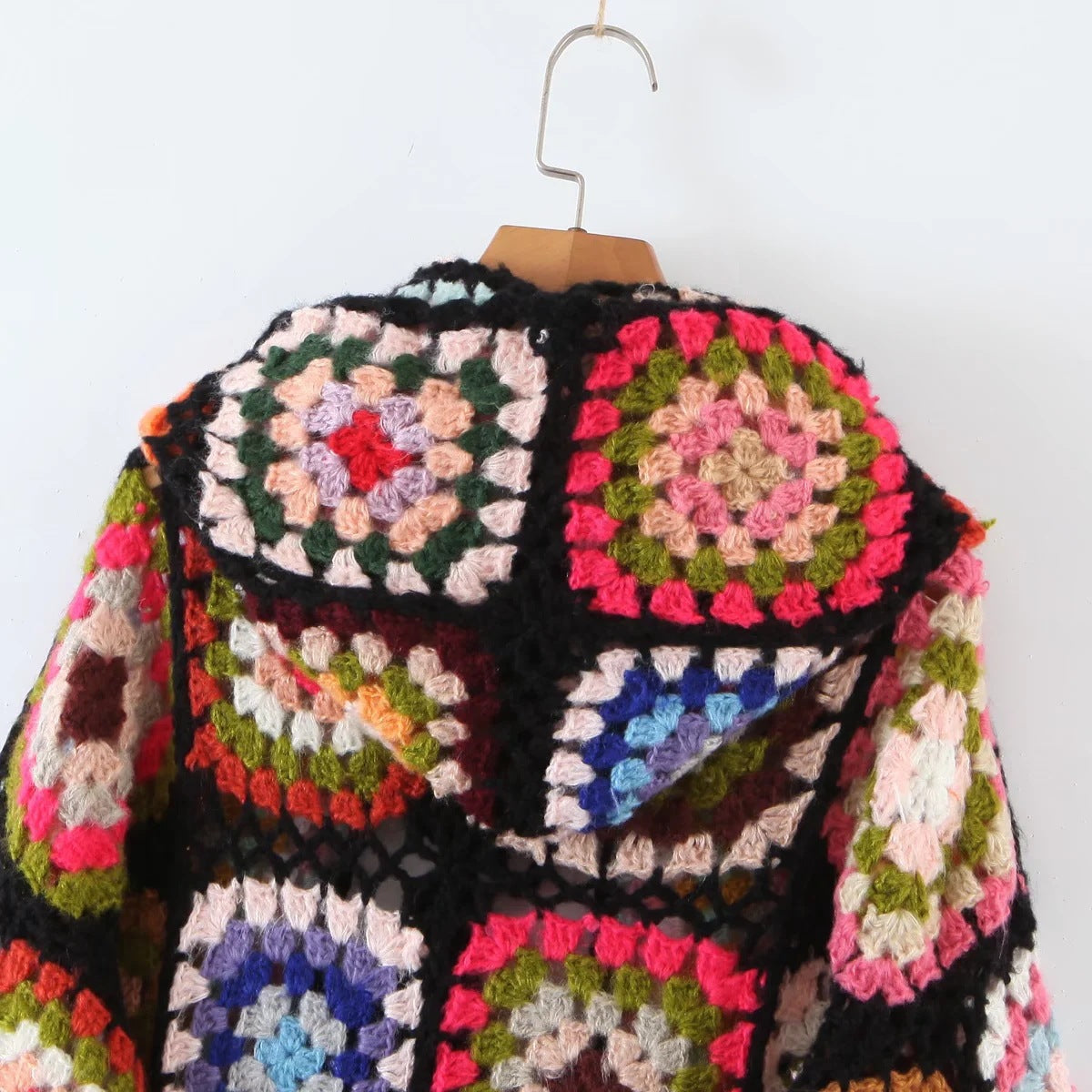 European And American Fashion Handmade Grandma Plaid Hooded Sweater Best YouTube Store