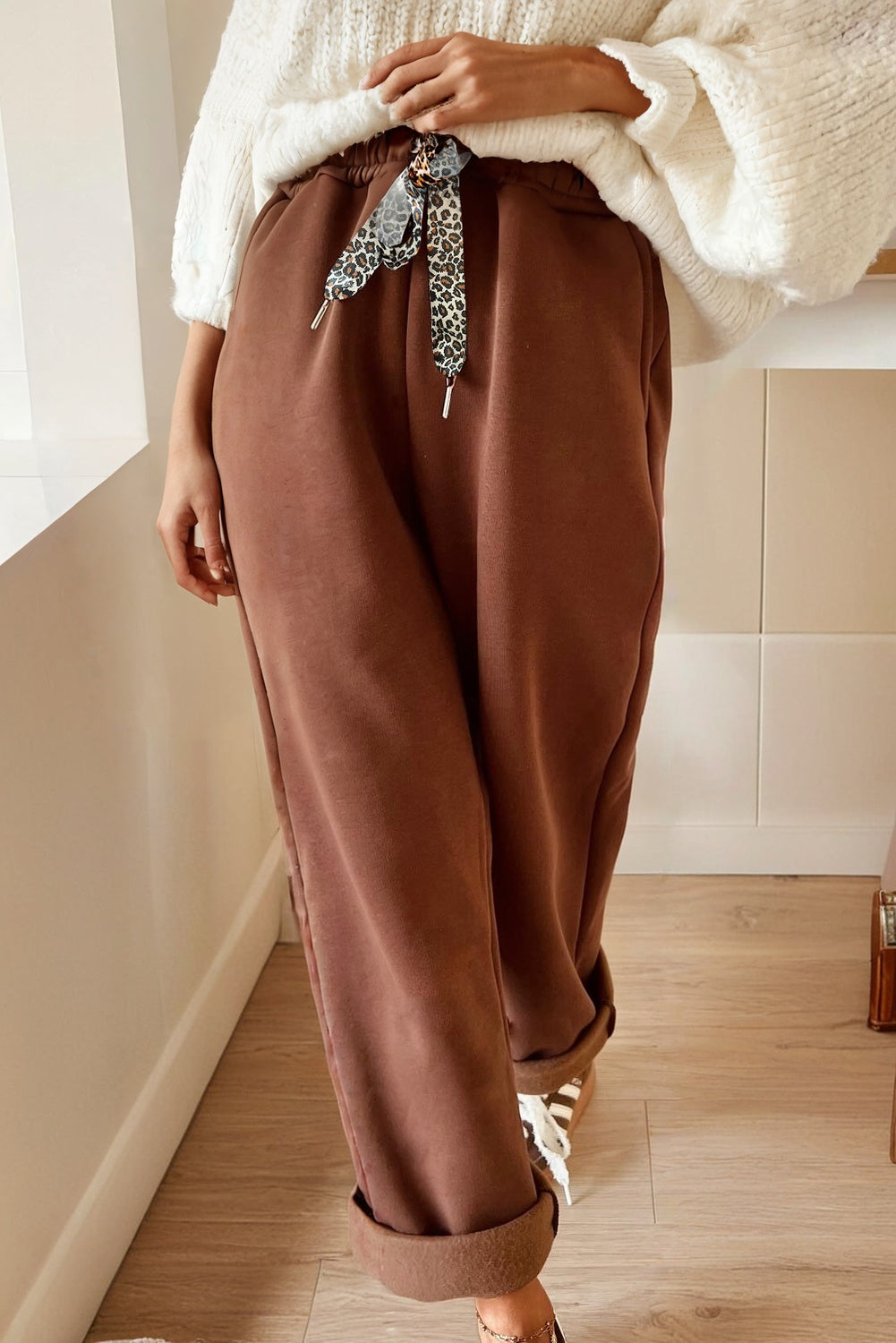 Amaris Elastic Waist Solid Pants LuxuryLifeWay Online Store