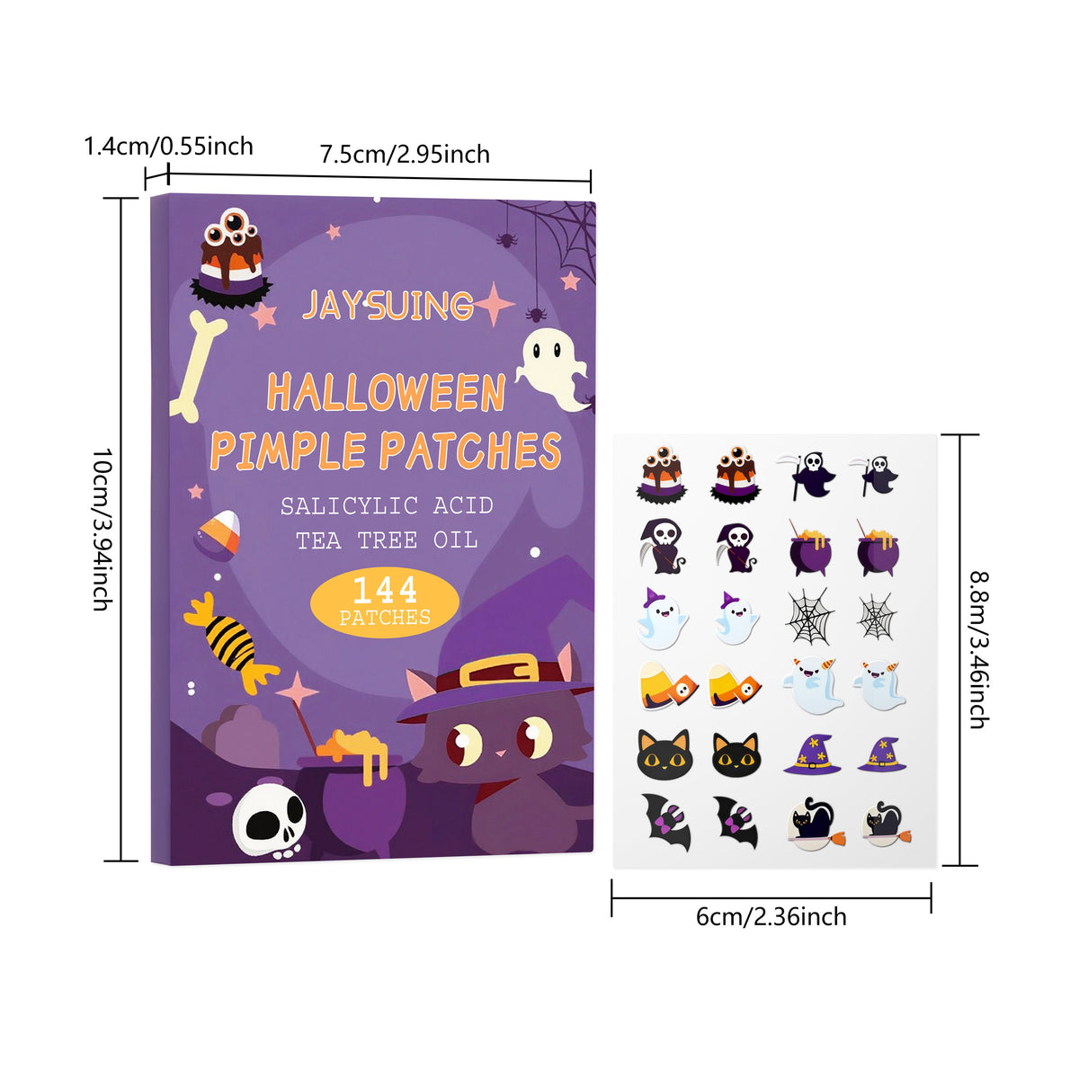 Halloween Acne Patch 144pcs 1box Tri Light Beauty