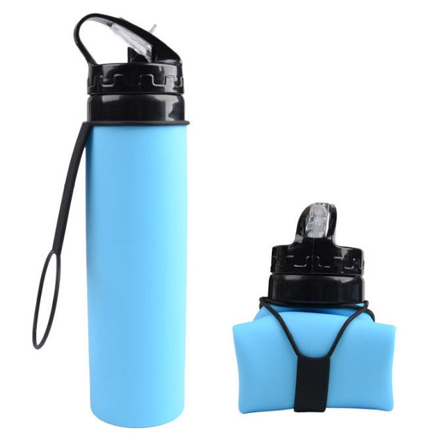 Silicone Sports Water Bottle for Outdoor Activities LadyShow.Store