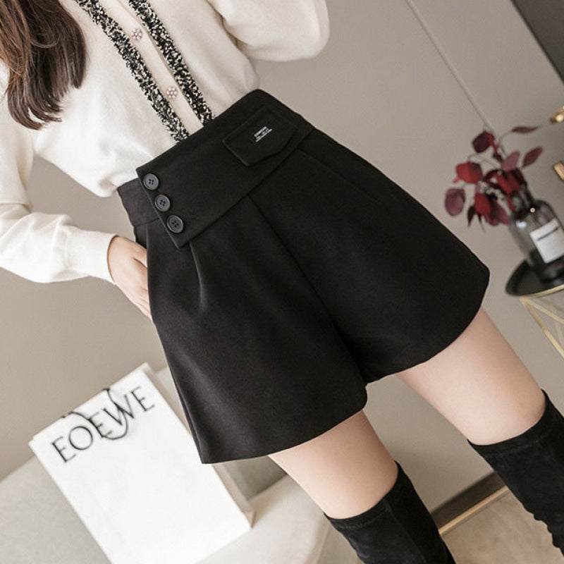 Women's Casual Thickened Wool Shorts LadyShow.Store