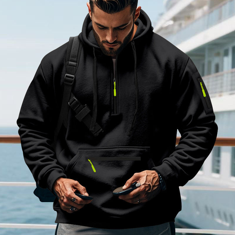 Casual Men's Sports Cargo Coat Regular Sleeve LadyShow.Store