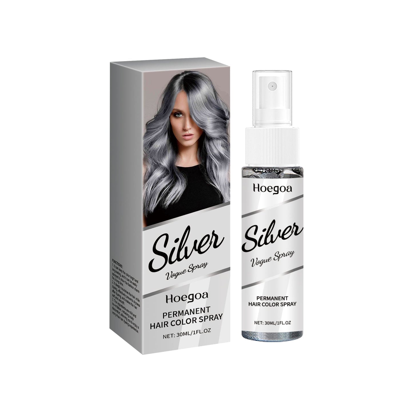 Silver Gray Hair Dye Spray 30ml Tri Light Beauty