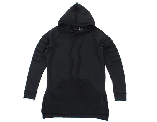 Long Hoodie, Hip Hop Hoodie, Outerwear Sweatshirt