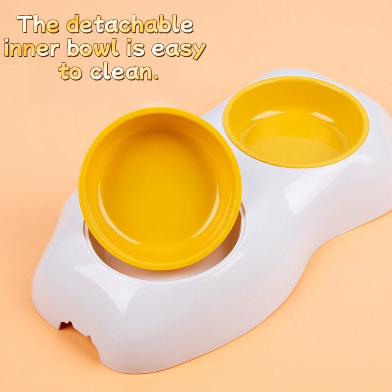 Double Dog Bowls Pet Water And Food Bowls Preventing Overturning Pet Feeder Bowls For Puppy Pet Supplies Accessories Pet Product Pets Fashion