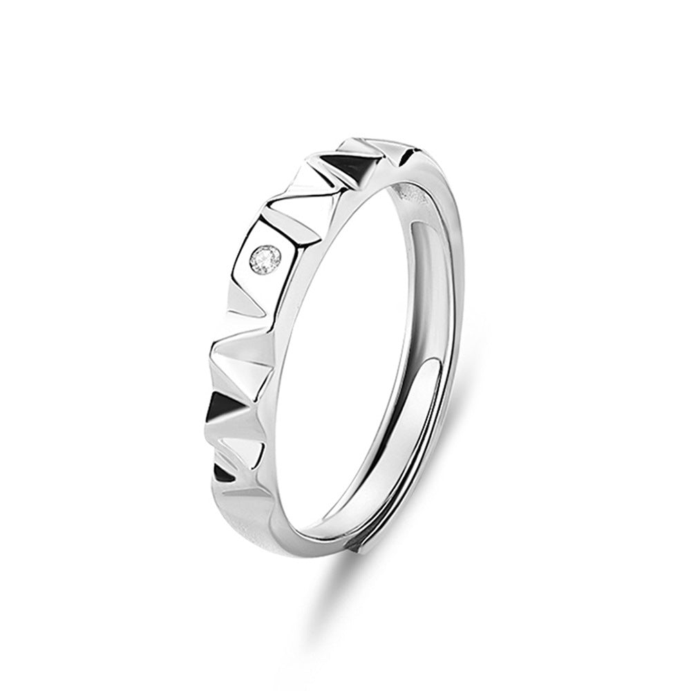 S925 Silver Adjustable Ring For Couples LadyShow.Store