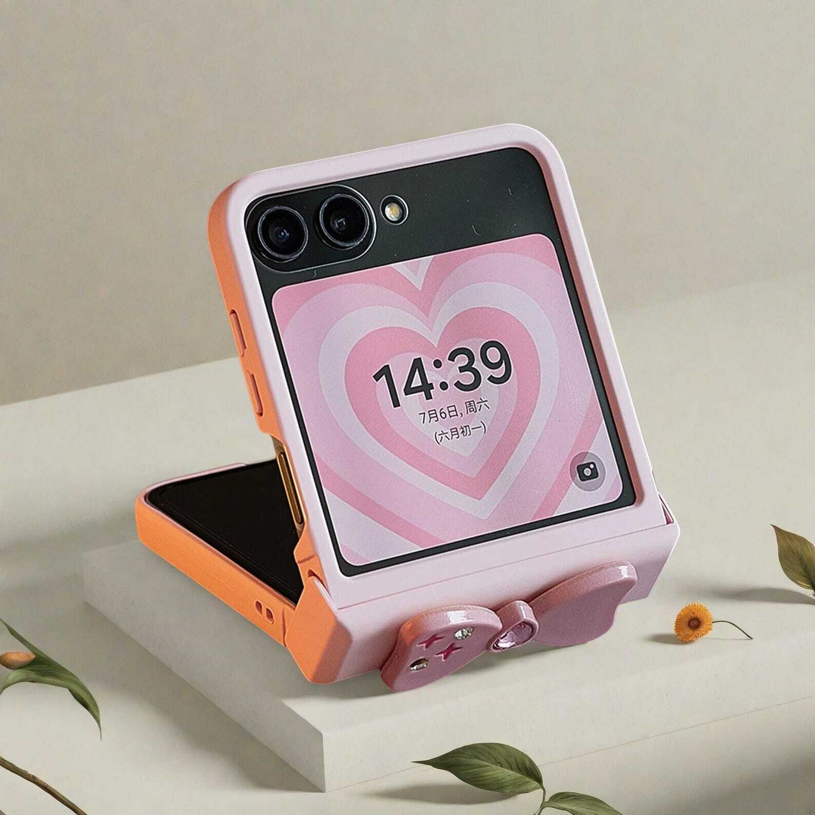 Korean Pink Star Bow Phone Case for Motorola Razr 50 60 40 Ultra Razr 2024 zflip 5 zflip 6 zflip 7  Cute Diamond Design Soft Cover LuxuryLifeWay Online Store