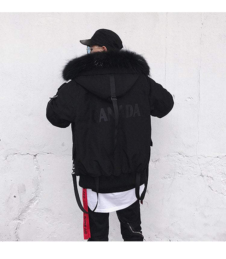 Stylish Short Hooded Warm Cotton Jacket for Men Pi-Mart