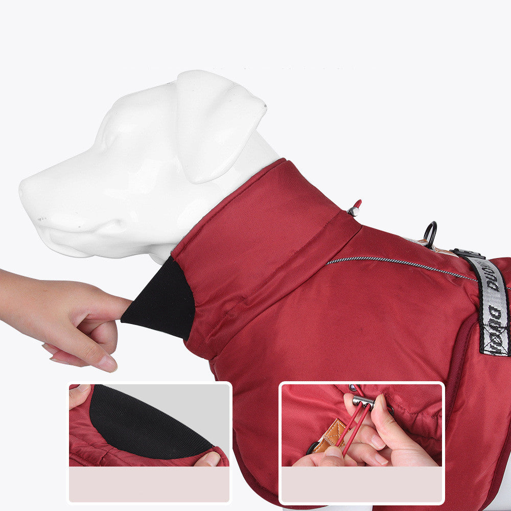 New Dog Clothes Cloak Style Thickened And Warm Pet Keeping Warming Clothes With Reflective Warmth Pet Supplies Pets Fashion
