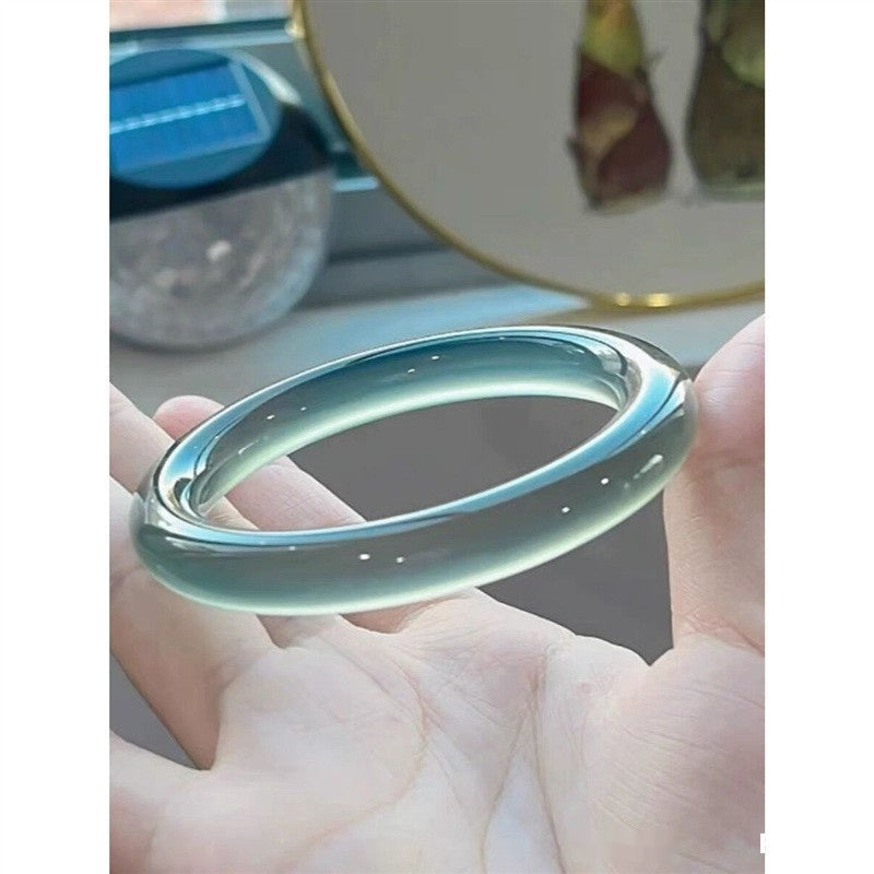 Curry Blue Agate Chalcedony Bracelet High Ice Gift Ornament LadyShow.Store
