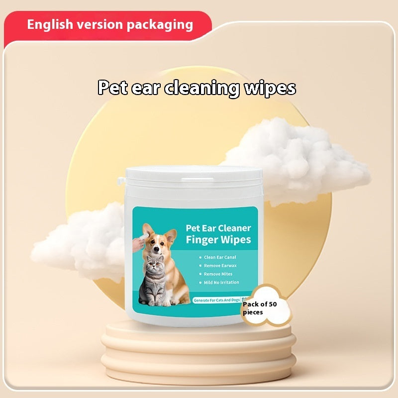 Disposable Pet Cleaning Products Teeth Cleaning Wipes Ear Care Fingertips Ear Mite Removal Cat And Dog Ear Cleaning Pet Products Pets Fashion